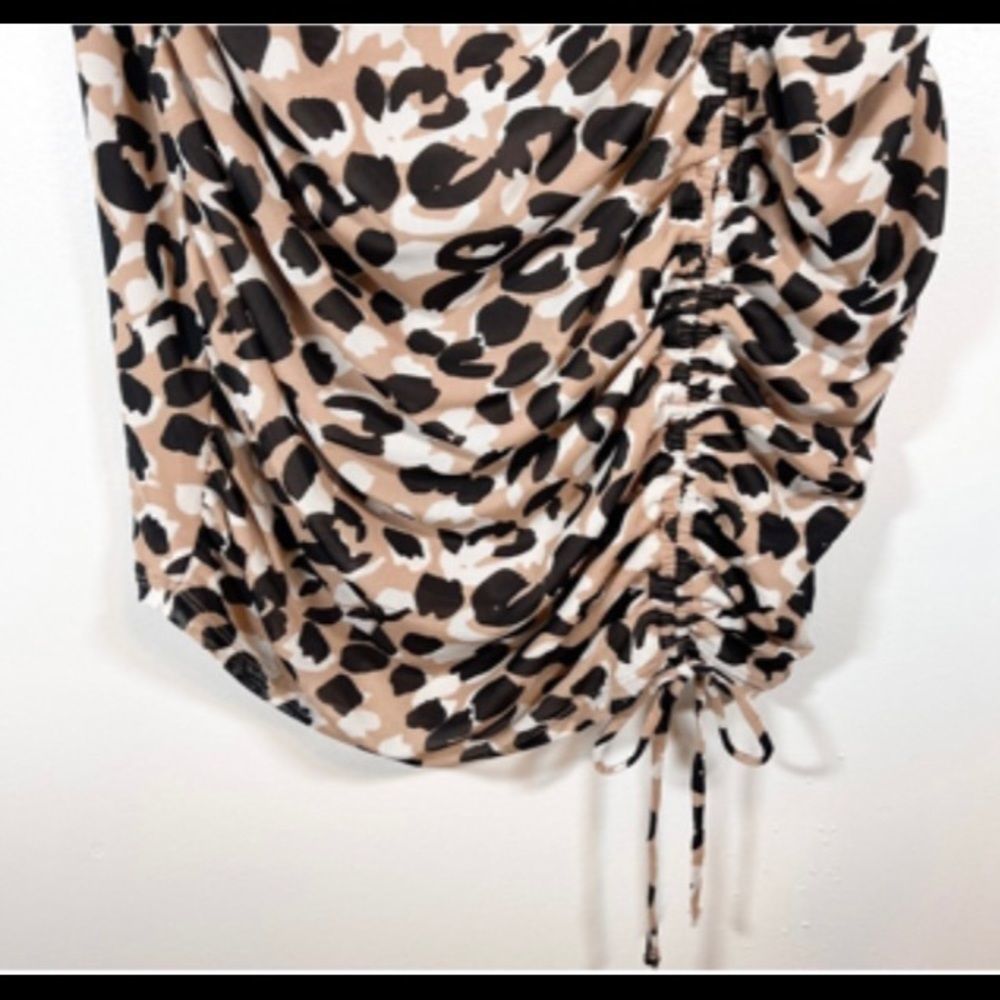 Calvin Klein Leopard Print Midi Skirt - Picture 6 of 8